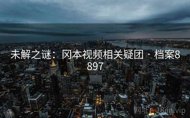 未解之谜：冈本视频相关疑团 · 档案8897
